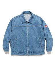 CAV EMPT Washed Denim Zip Jacket Indigo, Outerwear