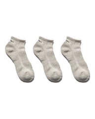 WTAPS Skivvies 3 Piece Ankle Sox Grey, Accessories