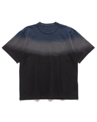 sacai Dip Dye T-Shirt Navy x Grey, T-shirts