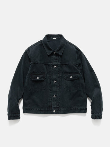 A.PRESSE 2nd Type Black Denim Jacket, Trucker Jackets