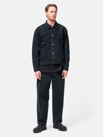 A.PRESSE 2nd Type Black Denim Jacket, Trucker Jackets