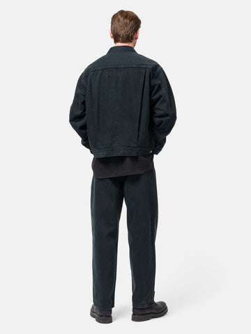 A.PRESSE Black Washed Wide Denim Pants, Jeans