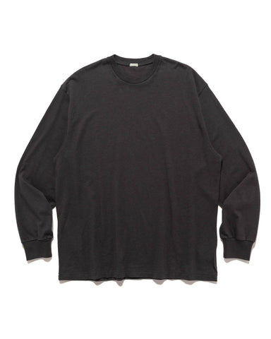 A.PRESSE Cashmere Blend L/S T-Shirt Charcoal, T-Shirts