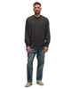 A.PRESSE Cashmere Blend L/S T-Shirt Charcoal, T-Shirts