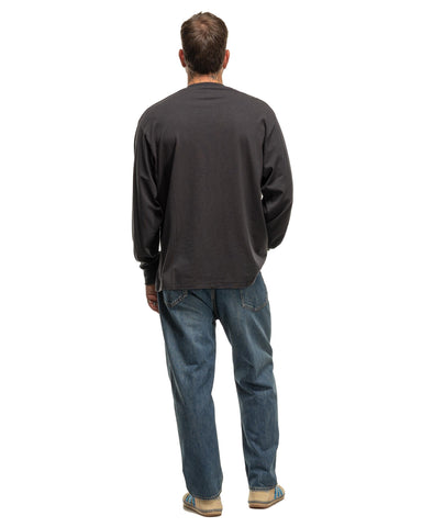 A.PRESSE Cashmere Blend L/S T-Shirt Charcoal, T-Shirts