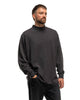 A.PRESSE Cashmere Blend Turtle Neck L/S T-Shirt Charcoal, T-Shirts