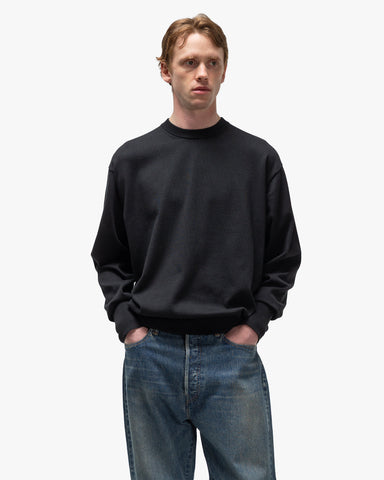 A.PRESSE Cotton Knit L/S T-Shirt Black, Knits