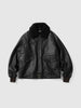 A.PRESSE Leather A-1 Flight Jacket Black, Leather Jackets