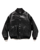 A.PRESSE Leather Award Jacket Black, Outerwear