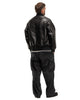 A.PRESSE Leather Award Jacket Black, Outerwear