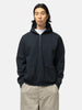 A.PRESSE Sailor Hood Half Zip Sweatshirt Black, swear
