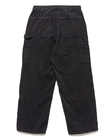 A.PRESSE Silk Hemp Double Knee Pants Black, Bottoms