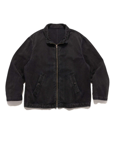 A.PRESSE Silk Hemp French Air Force Pilot Jacket Black, Outerwear