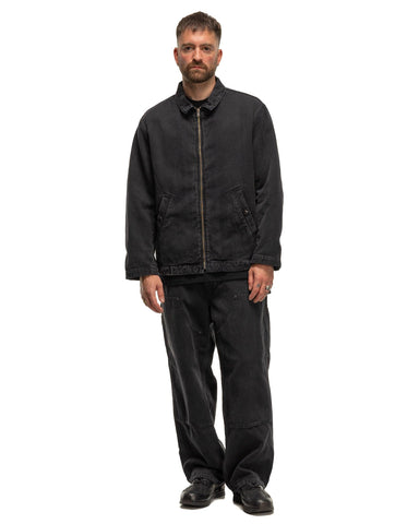 A.PRESSE Silk Hemp French Air Force Pilot Jacket Black, Outerwear