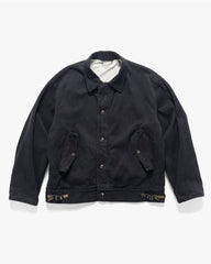 A.PRESSE Silk Nep A-1 Jacket Black, Outerwear