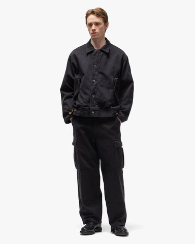 A.PRESSE Silk Nep US Coast Guard ODU Trousers Black, Bottoms