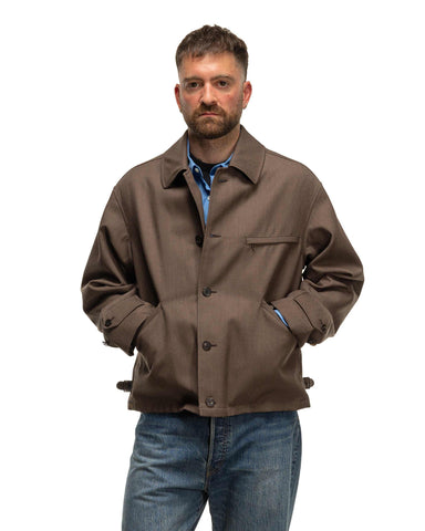 A.PRESSE Top Kersey Sports Jacket Brown, Outerwear