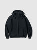 A.PRESSE Vintage Attached Snap Hood Sweat Parka Black, Hoodies