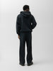 A.PRESSE Vintage Attached Snap Hood Sweat Parka Black, Hoodies