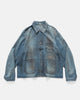 A.PRESSE Vintage Denim Coverall Jacket Indigo, Jackets