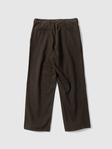 A.PRESSE Vintage Denim Work Pants Brown, Jeans