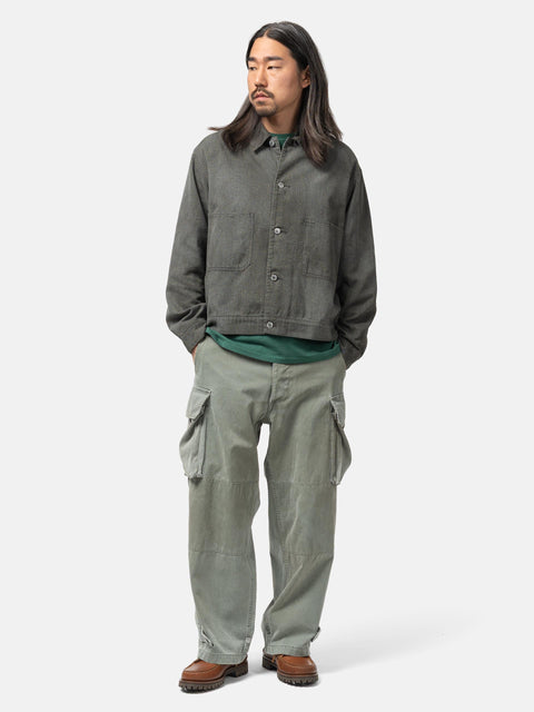 A.PRESSE Vintage FA HBT M-47 Pants Sage, Cargo Pants