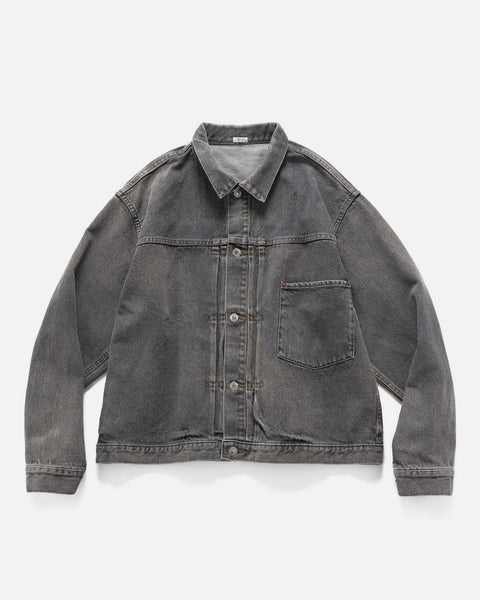 A.PRESSE Vintage Grey Denim Jacket, Trucker Jackets