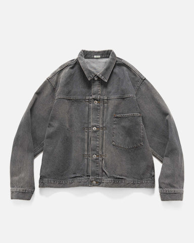 A.PRESSE Vintage Grey Denim Jacket, Trucker Jackets