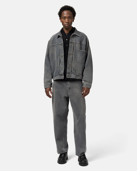 A.PRESSE Vintage Grey Denim Jacket, Trucker Jackets