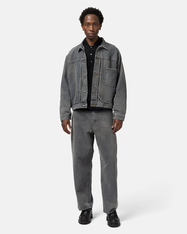 A.PRESSE Vintage Grey Denim Jacket, Trucker Jackets