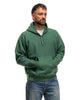 A.PRESSE Vintage Half Zip Sweat Hoodie Green, Sweaters