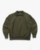 A.PRESSE Vintage Half Zip Sweat Shirt Olive, Sweaters