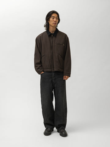 A.PRESSE Vintage Silk Cotton Detroit Jacket Brown, Jackets