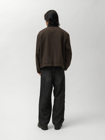 A.PRESSE Vintage Silk Cotton Detroit Jacket Brown, Jackets