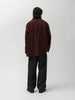 A.PRESSE Vintage Silk Hemp Riding Oiled Jacket Burgundy, Coats