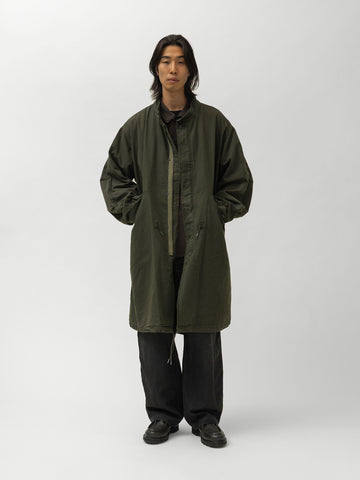 A.PRESSE Vintage Washed Wool M-65 Field Parka Olive, Coats
