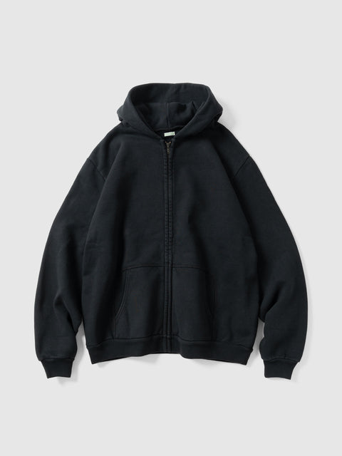 A.PRESSE Vintage Zip Sweat Hoodie Black, Hoodies