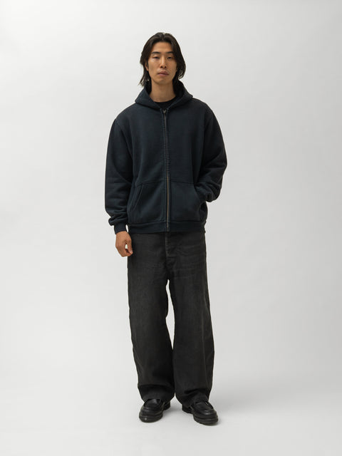A.PRESSE Vintage Zip Sweat Hoodie Black, Hoodies