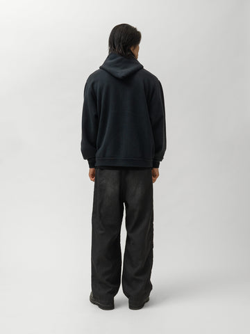 A.PRESSE Vintage Zip Sweat Hoodie Black, Hoodies