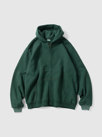 A.PRESSE Vintage Zip Sweat Hoodie Green, Hoodies