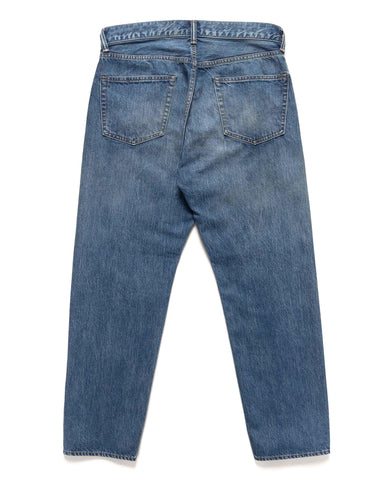 A.PRESSE Washed Denim Pants E Bleach, Bottoms