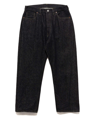 A.PRESSE Washed Denim Wide Pants One Wash, Bottoms