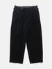 A.PRESSE Wool Corduroy Wide Tapered Trousers Black, Trousers