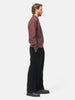 A.PRESSE Wool Corduroy Wide Tapered Trousers Black, Trousers