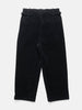 A.PRESSE Wool Corduroy Wide Tapered Trousers Black, Trousers