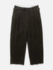 A.PRESSE Wool Corduroy Wide Tapered Trousers Khaki, Trousers