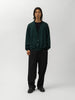 A.PRESSE Wool Cotton High Gauge Cardigan Green, Cardigans