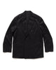 A.PRESSE Wool Gabardine Double Breasted Jacket Charcoal, Outerwear