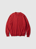 A.PRESSE Wool Knit Henley Neck Sweater Red, Henley