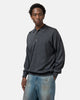 A.PRESSE Wool Knit L/S Polo Shirts Gray, Shirts